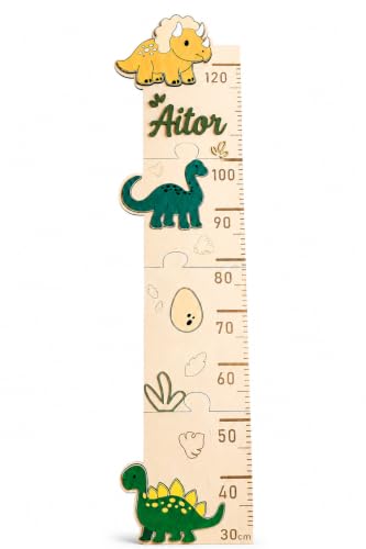 Medidor de altura para niños de madera como regalo original para baby shower y bautizos