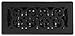 Decor Grates ST410 Scroll Design Floor Register, 4x10 Inches, Textured Black