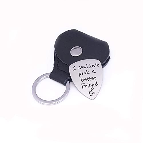 Guitar Picks Stainless Steel Picks Lettering Guitar Picks For Electro-Acoustic Guitar Mediator Bass Guitar Rock Picks (I Couldn't Pick A Better Friend) #TOP1