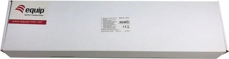 Panneau de connexion Cat5e Equip 16 ports pour éliminer les interférences