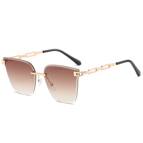 Lunettes de soleil œil de chat marron dégradé pour vos terrasses et sorties d'été