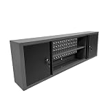 JZD Metal Wall Mount Cabinet with Two Lockable Doors & One Removable Shelf, 59' Large Durable Construction Cabinet for Workshop Storage Solutions
