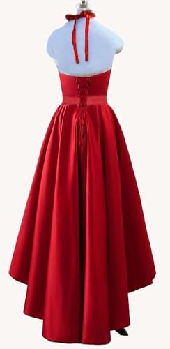 ZVOCY Halter High Low Camo Bridesmaid Dress for Wedding Guest Formal Prom Dress Wedding Party Gown2