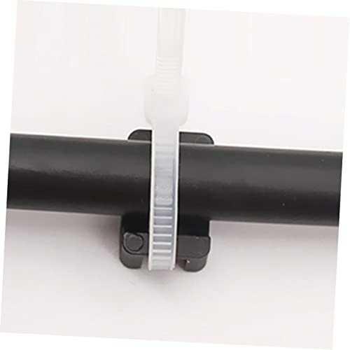 Angoily 300 piezas base para montaje de bridas resistente para gestión de cables bajo escritorio miniatura 7
