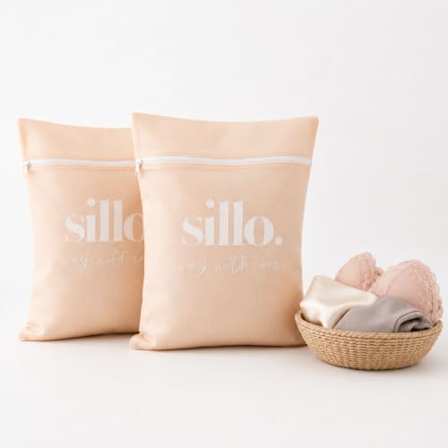 Sillo Care Mesh Laundry Bags 2 Pack 16x20' - Lingerie Bags for Washing Delicates, Laundry Bag for...