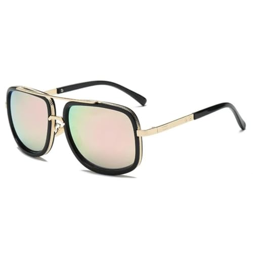 Lunettes de soleil de luxe UV400 finition retro haut de gamme pour l'ete