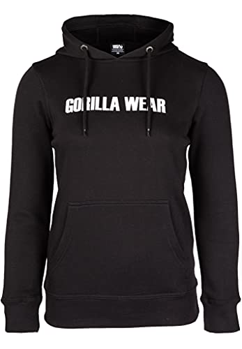Gorilla Wear Hoodie-Charlotte-Schwarz Sudadera con Capucha, Negro, Extra-Small para Mujer