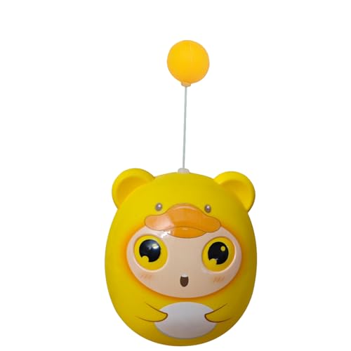 Dtharen 自動ペット運動おもちゃ、羽のある猫のおもちゃ, 子猫の羽インタラクティブボール, 屋内の屋外での演奏のためのクリエイティブペット用品ティーザーエクササイズ