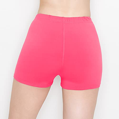 Image of ALWAYS Faux Leather Shorts - High Waist Active Stretch Yoga Short Pants for Women