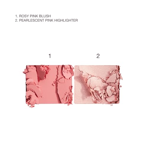 Image of Charlotte Tilbury Mini Hollywood Blush & Glow Glide Palette, Powder Blush & Highlighter Compact, Face Makeup Duo, Travel Size Makeup Palette