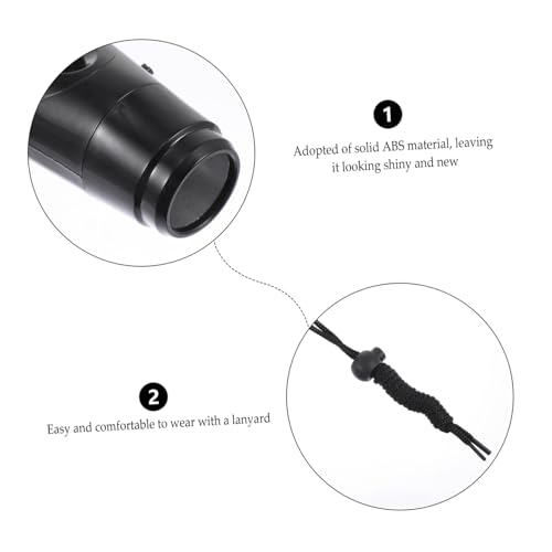 Silbato electrónico para árbitros portátil negro miniatura 3
