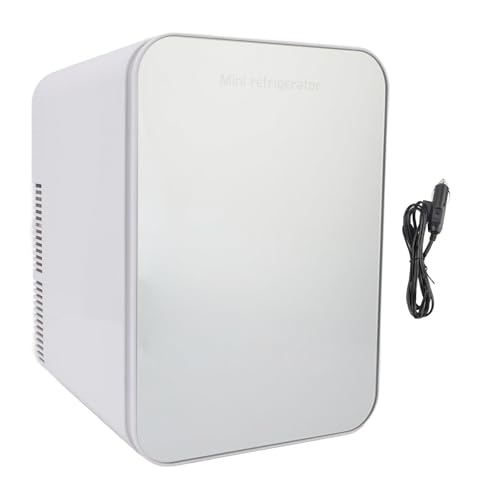Portable Mini Fridge, 10L Compact Personal Refrigerator for Car, Office, Dorm, Makeup Fridge Cooler for Skin Care Cosmetics, Small Car Beverage Food Cooler