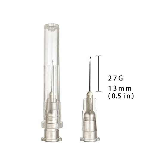 Image of 100pcs 27Gauge 1 /2inch Needle Luer Lock for Scientific Lab