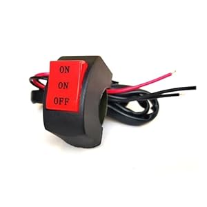 Esyem Motorrad Lenkerschalter LED Scheinwerfer Dreizeilig