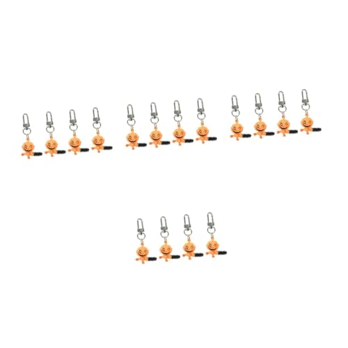 DEARMAMY 4 Juegos Llavero Motosierra Dulce Pegatinas Cosplay Cuernos Diadema De Dobladillo Adorno De Bolsa De Halloween Divisores Dispensar Colador Aleación De Orange 4 Uds * 4