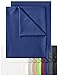GREEN MARK Textilien 2er Pack Klassische Bettlaken Betttuch Laken Leintuch Haustuch 100% Baumwolle ohne Gummizug vielen Größen und Farben Größe: 150x250 cm, Navy blau