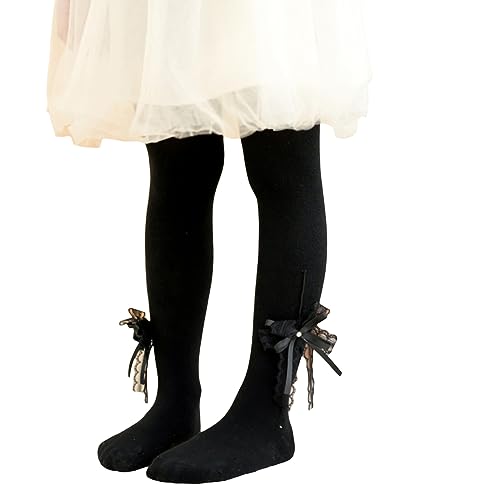 Kids Toddler Girls Stockings Tights Leggings Ribbed Knit Footed Pantyhose Warm Socks Pants Fall Winter Outfit Clothes