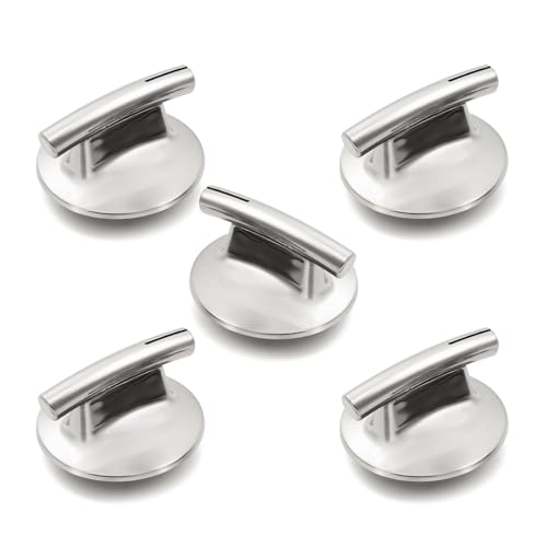 WP74010205 Stove Knobs Replacement Parts for Jennair Cooktop Surface Burner Knob Jenn-Air JDR8895AAS JDR8895AAW JDR8895AAB 5 Burner Cook Top Range Knob 74010205 Gas Stove Top Assembly Knobs 5 Pcs