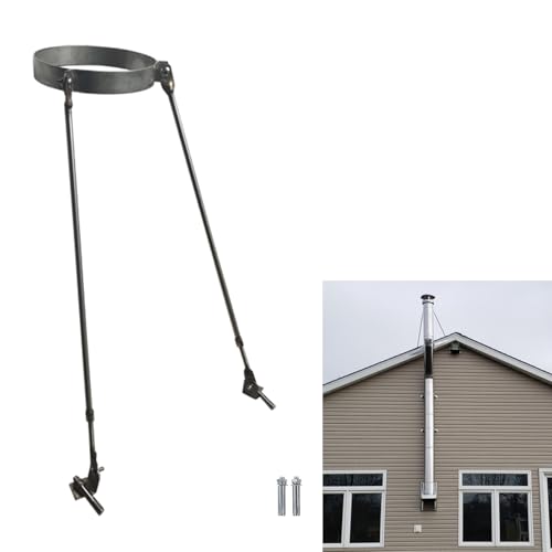 Installation sur toit mur ou sol avec kit support de cheminée