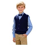 Uniform Shirts for Men Boys Sweater Vest Size 2-15 Fall Winter Sleeveless School Uniform Vests Warm Soft Knit Tops Cotton Outfits Girls