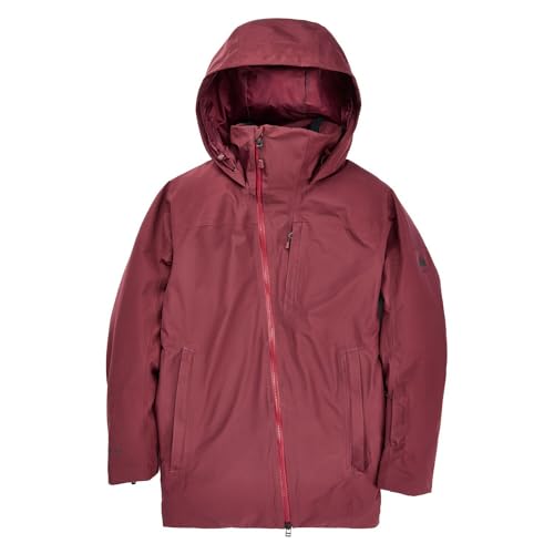 Burton Womens' Pillowline GORE-TEX Waterproof 2L Insulated Snow Jacket (US, Alpha, Medium, Regular, Regular, Almandine)