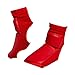Yiju Boxing Foot Protector Gear Training Sparring Gear Non Slip Impact Resistant Foot Guard Foot Pads for Wrestling Punching Bag, Red, XL