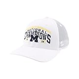 NCAA Officially Licensed Michigan Wolverines Men's Basketball National Champs 2026 Adjustable Snapback Hat Triumph