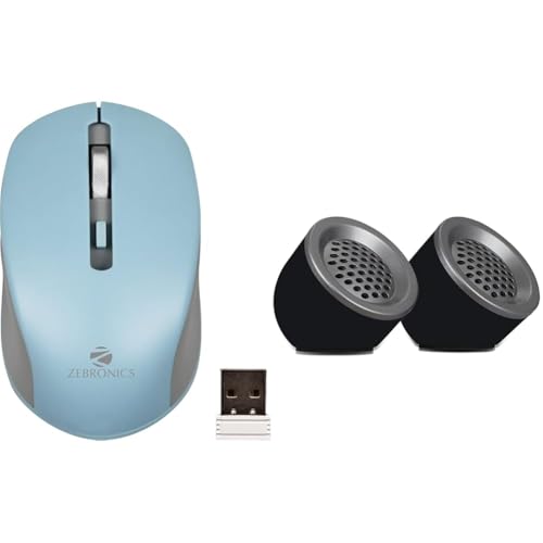 Image of ZEBRONICS Zeb-Jaguar Wireless Mouse, 2.4GHz with USB Nano Receiver, High Precision Optical Tracking,