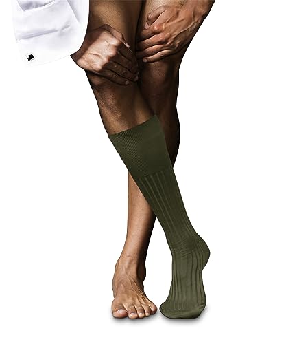 Chaussettes longues homme FALKE anti-glissement en coton confortable vert artichaut 45-46