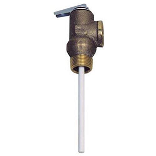 Válvula de seguridad de 3/4" con termostato de 8" para un calentador eficiente 2