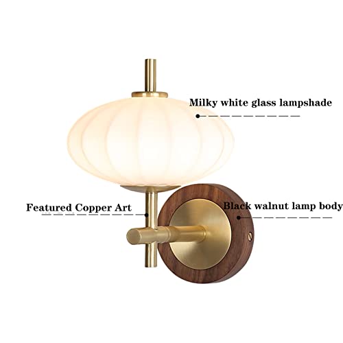 Accesorio de iluminación AMUCK de diseño interior moderno en madera natural y vidrio 3