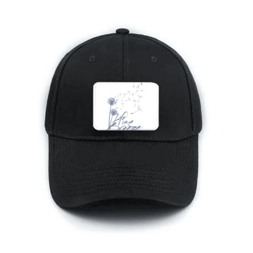 Casquette de baseball noire pissenlit ajustable coton été