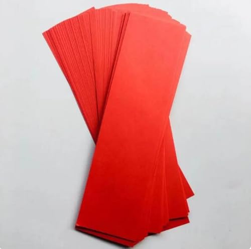 Papier talisman rouge vierge pour calligraphie chinoise et rituels taoïstes - 43x30cm