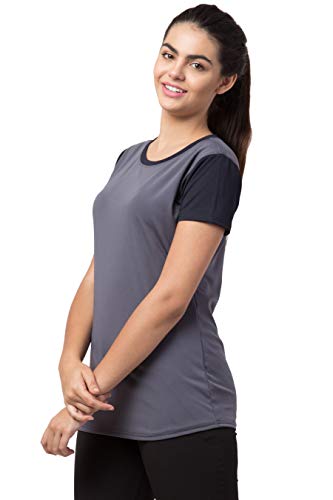 Image of BLUECON Combo Pack Solid Polyester Slim Fit Half Sleeve Women Tshirt /Multicolor Short Sleeve Tshirt for Women Sport Wear