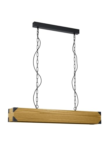 Lustre vintage rustique bois 4 lumières pour éclairer une pièce sombre