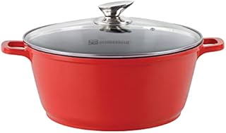 SQ Professional NEA Die-Cast Aluminium Stockpot with Lid 3-Layer Non-Stick Coating (Copper, 20cm)