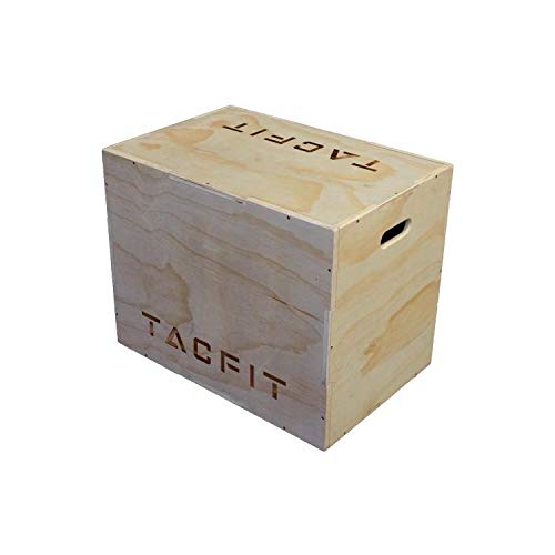 TACFIT 3 in 1 Plyo Box - Jump Box for Exercise, Fitness, Crossfit and Workouts