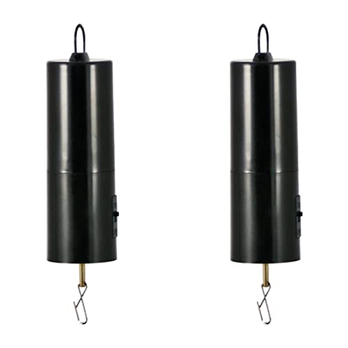 CIM - 2 STÜCK - Mobiler Batterie Motor für Windspiele, Discokugeln, Mobiles - leise, gleichmäßig drehend - Abmessungen: 45 x 190mm