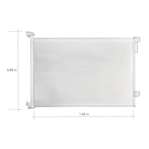 Grade Retrátil De Segurança Multiuso infantil Kababy Branca