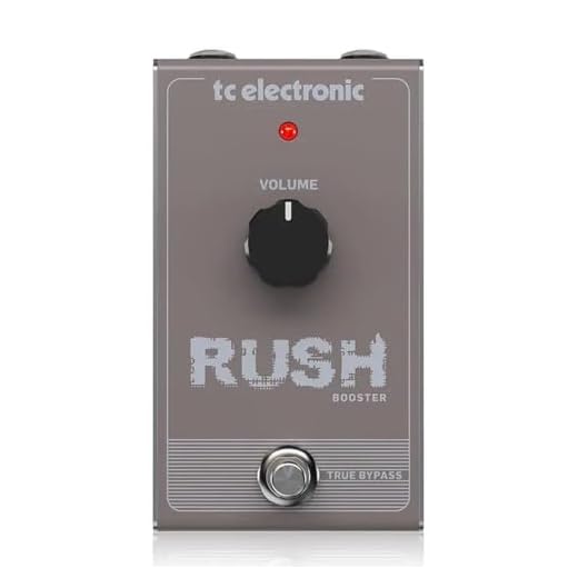 TC Electronic RUSH BOOSTER Ultra-Transparente Clean Boost con una potente ganancia de 20 dB
