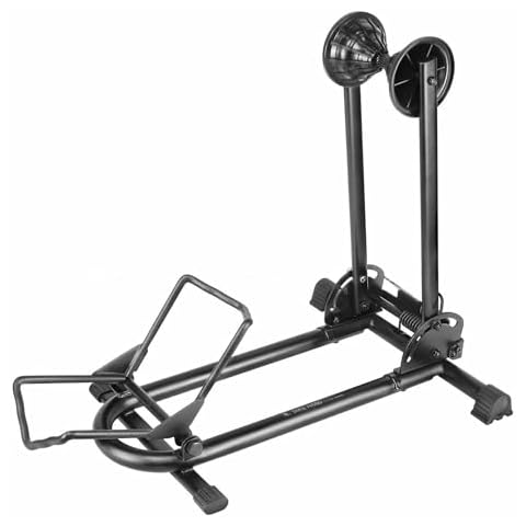 BikeHand Bicycle Floor Parking Rack Stand - for Mountain MTB & Road Bikes Indoor Outdoor Garage Storage - Fat Bike Cover