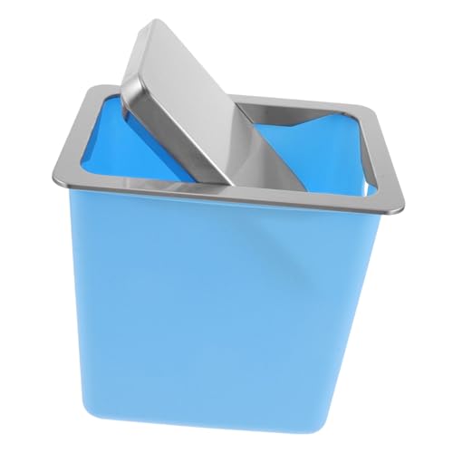 Caneca de basura empotrada con tapa giratoria acero inoxidable