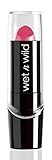 Wet n Wild - Silk Finish Lipstick - Barra de Labios con Color Intenso, Cremoso y Suave - con Aloe Vera, Aceite de Macadamia y Vitaminas A y E - Pink Ice - 1 Unidad