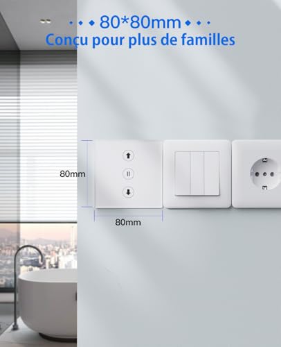 Interrupteur volet roulant connecté tactile fil neutre - 5
