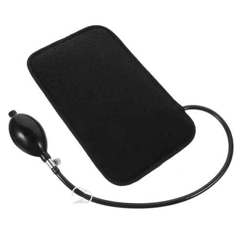 BUTIFULSIC Inflatable Traction Gasket Sport Accessories Exercise Accessories Air Inflatable Pillow Warm Waist Pad Accesorios para Auto Portable Automotive Accessories Black Polyester