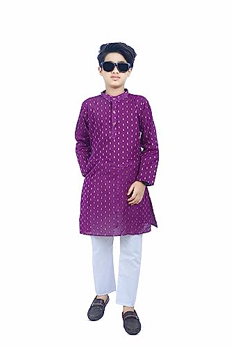 Image of Trendy and Stylish Printed Kids Kurta | Butik Designs for Fashionable Children