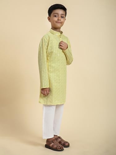 Image of Pro-Ethic Style Developer Boys Cotton Kurta Pajama For Kid's Ethnic Wear | Cotton Kurta Pajama (S-227)