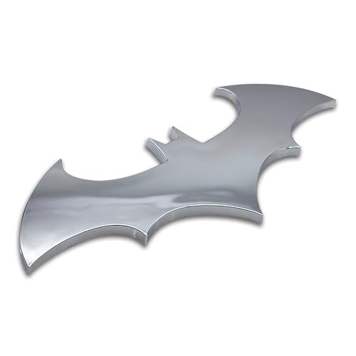 Image of Elektroplate Officially Licensed Batman Oversized Chrome-Plated DC Comics Superhero Emblem for Cars, Trucks, and All Auto | Universal Fit at 8 inch x 3.3 inch | Weatherproof