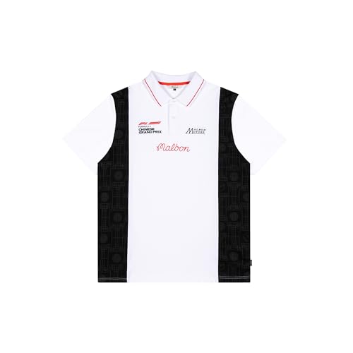 Formula 1 x Malbon Chinese Grand Prix Men's Forge Polo, White, Large