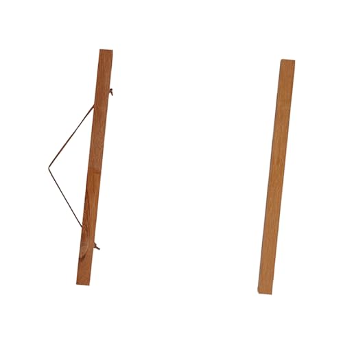 Magnetic Photo Frame, Modern Magnetic Sawdust Frame DIY Poster Scroll Image Poster Artwork Canvas for Home Wall Decoration Teak Wood (50 cm) + tea+towel+display+frame 50cm